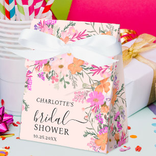 Romantische pastellfarbene Wildblumen Frühlings-Br Geschenkschachtel