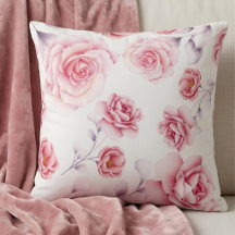 Romantische pastellrosa florale Wasserfarbe