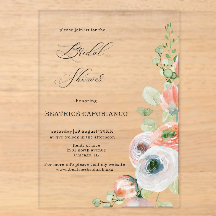Romantische Pfirsich-Korallen-Blumen-Brautparty