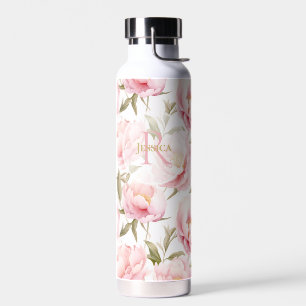 Romantische Pink Peony Trinkflasche