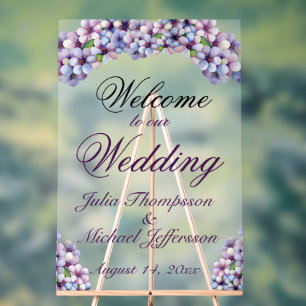 Romantische Poetic Lilac Hochzeit der Flora Acrylschild