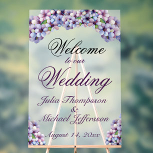 Romantische Poetic Lilac Hochzeit der Flora Acrylschild