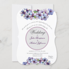 Romantische Poetic Lilac Hochzeit der Flora Einladung