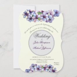 Romantische Poetic Lilac Hochzeit der Flora Einladung
