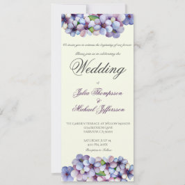Romantische Poetic Lilac Hochzeit der Flora Einladung