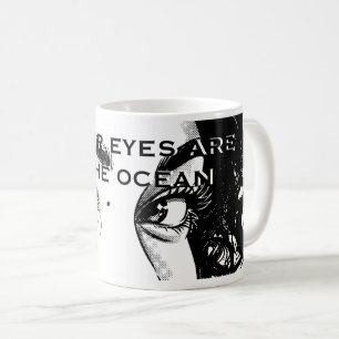 Romantische Pop-Art-Augen: "Deine Augen sind der O Kaffeetasse