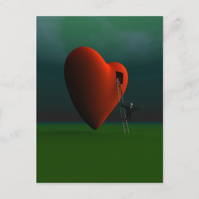 Romantische Postkarte (Vorderseite)