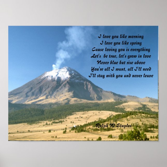 Romantische Postkarten Poster (Vorne)