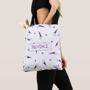 Romantische Provence-Aquarellblumen-Tragetasche Tasche