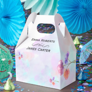 Romantische rosa blaue Gastgeschenk Hochzeiten Geschenkschachtel