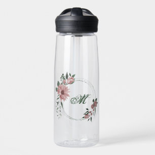 Romantische rosa Blume Trinkflasche