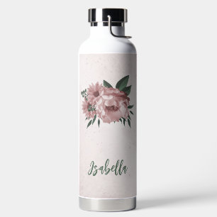 Romantische rosa Blume Trinkflasche