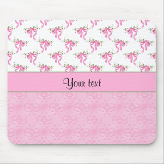 Romantische Rosa-Bögen u. hübscher rosa Damast Mousepad