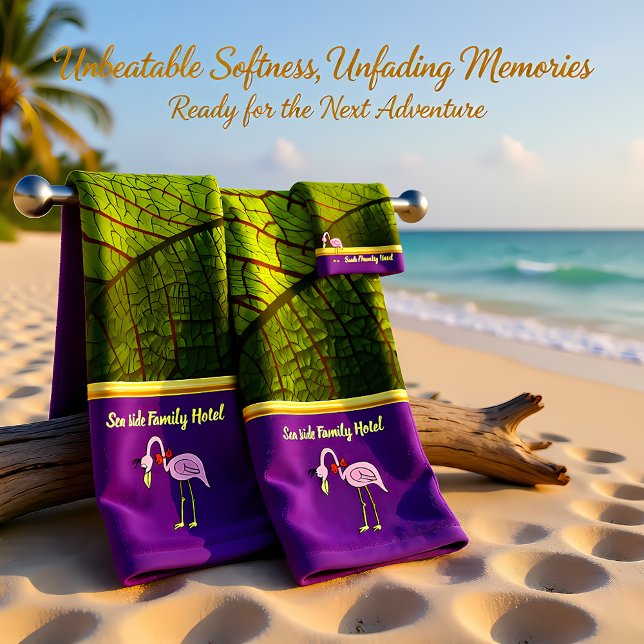 Romantische rosa Flamingos mit Blattgold Badhandtuch Set (Von Creator hochgeladen)