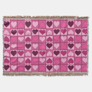 Romantische rosa Herzen auf und ab Decke
