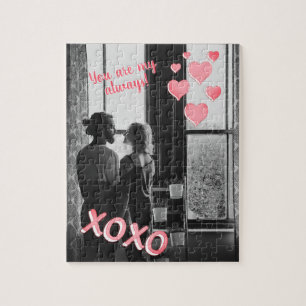 Romantische rosa Herzen XOXO 2 Foto Valentine