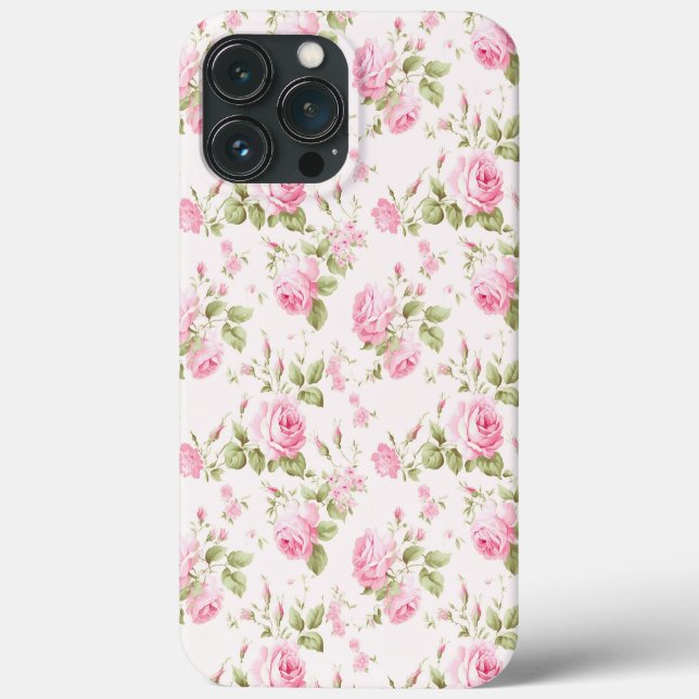 Romantische rosa Hütte Rose Case-Mate iPhone Hülle (Rückseite)