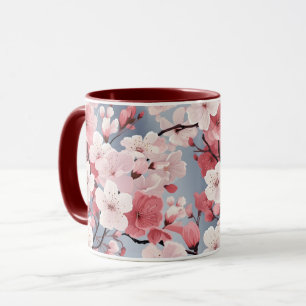 Romantische rosa Kirschblüten Tasse