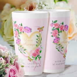 Romantische Rosa Liebe immer Rosa Latte Tasse
