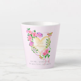 Romantische Rosa Liebe immer Rosa Latte Tasse