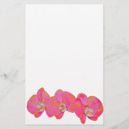 Romantische Rosa Orchid Aquarellmalerei Briefpapier