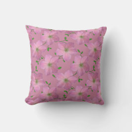 Romantische rosa Pelargonie-Blume auf irgendeiner Kissen