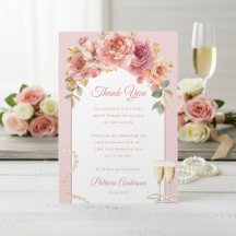 Romantische rosa Perlen und Prosecco-Brautjunggese