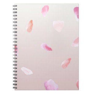 Romantische Rosa Rose Petal Notizblock
