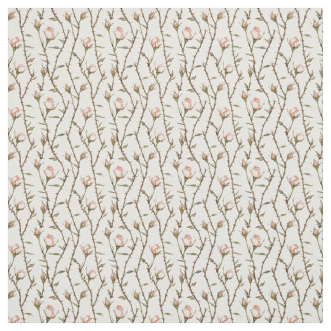 Romantische rosa Rosenblumen Stoff (Muster)