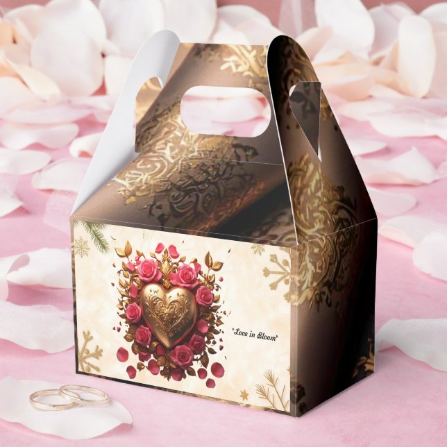 "Romantische Rose blühen" Geschenkschachtel (Hochzeit)