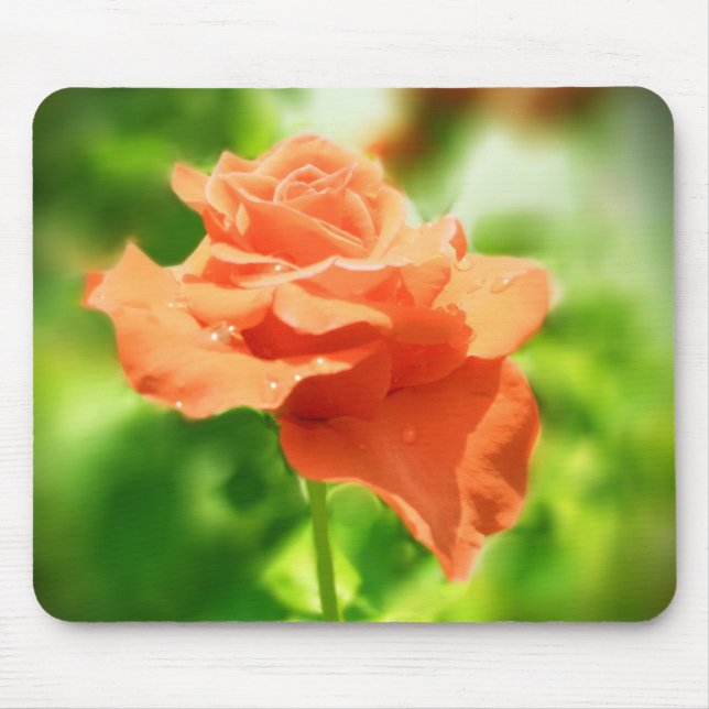 Romantische Rose Blume #2 Mousepad (Vorne)