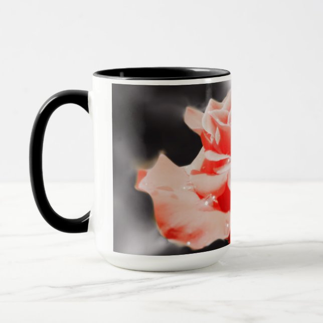 Romantische Rose Blume #2 Tasse (Links)