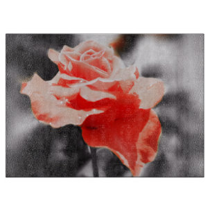 Romantische Rose Blume #3 Schneidebrett