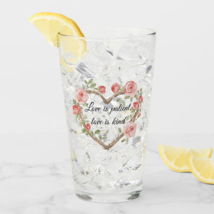 Romantische Rose Blumenkohl Liebe Glas