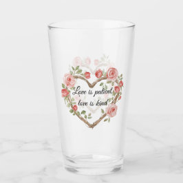 Romantische Rose Blumenkohl Liebe Glas