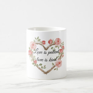 Romantische Rose Blumenkohl Liebe Kaffeetasse