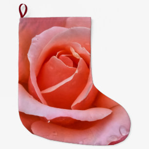 Romantische Rose Botanische Kunst Großer Weihnachtsstrumpf