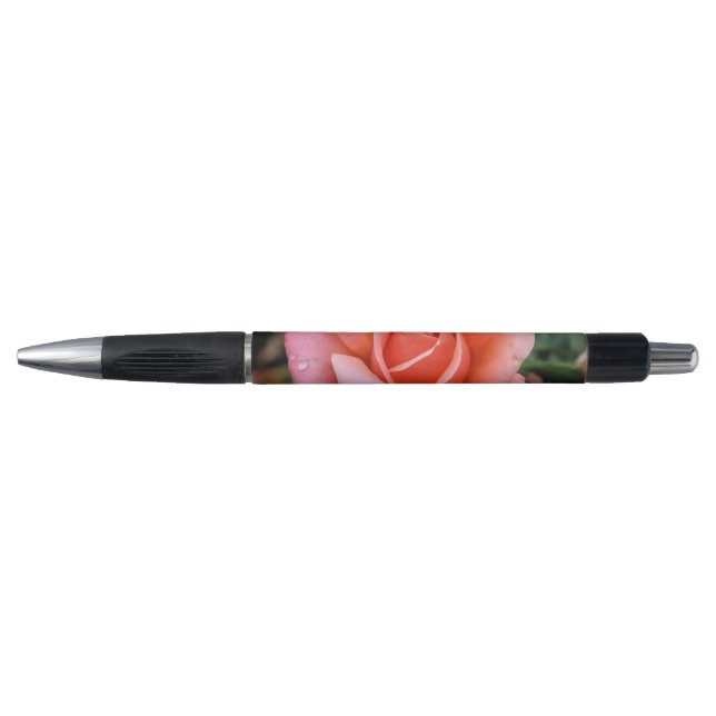 Romantische Rose Botanische Kunst Kugelschreiber (Vorderseite)