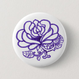 Romantische Rose Button