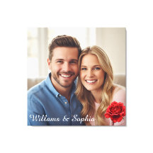 Romantische Rose Custom Couple Foto Jubiläumsgesch