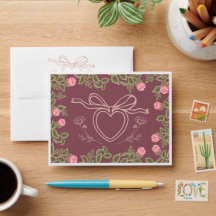 Romantische Rose des Kerns - Vintage Herzlounge
