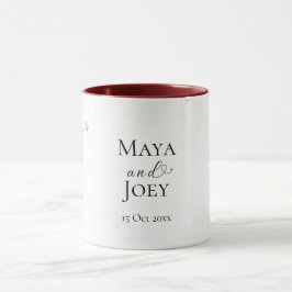 Romantische Rose Geometric Wedding Tasse