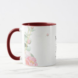 Romantische Rose Geometric Wedding Tasse