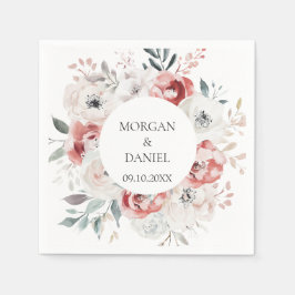 Romantische Rose Hochzeit Serviette