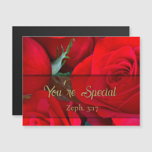 Romantische Rose Ihr seid Special Magnet