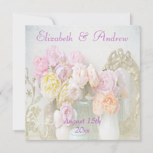 Romantische Rose im Jars Wedding Einladung