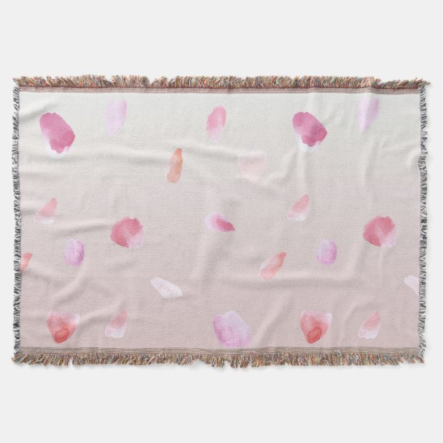Romantische Rose Petals Decke (Vorderseite)