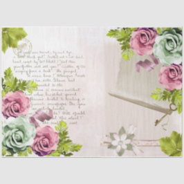 Romantische Rose Serie Design 13 Seidenpapier