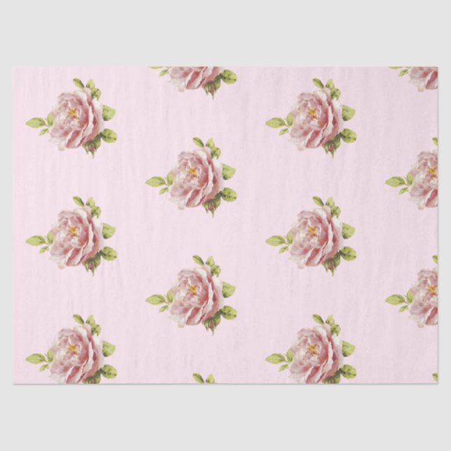 Romantische Rose Serie Design 14 Gewebepapier Seidenpapier (Vorderseite)