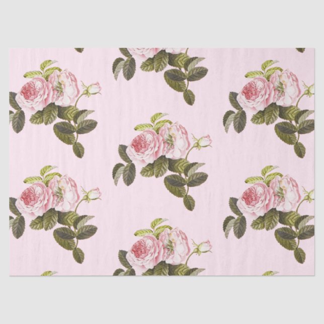 Romantische Rose Serie Design 15 Gewebepapier Seidenpapier (Vorderseite)
